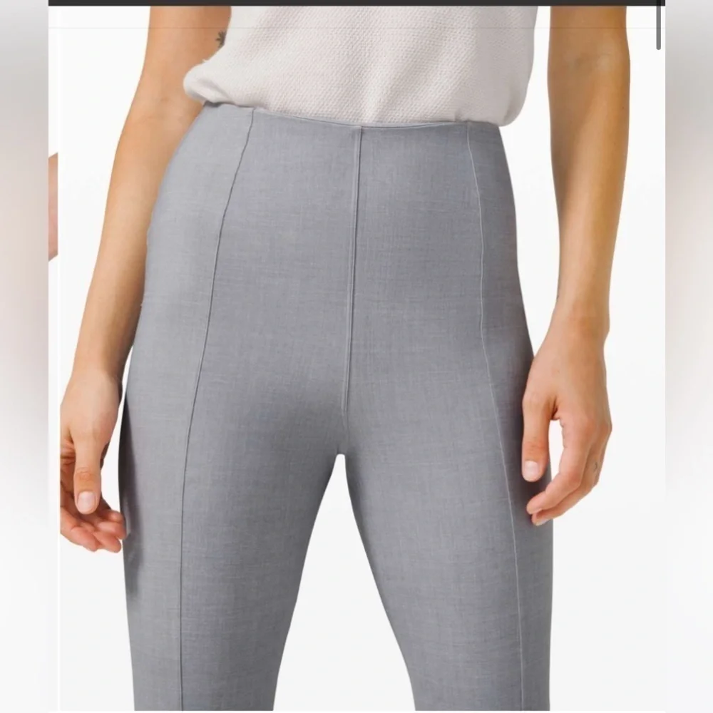 Lululemon Here to There High-Rise 7/8 Pant Crosshatch Texture Gray Size 6